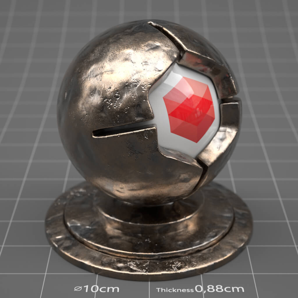 RS_Dented_Metal_05_4K_Redshift_Cinema_4D_Material_Texture