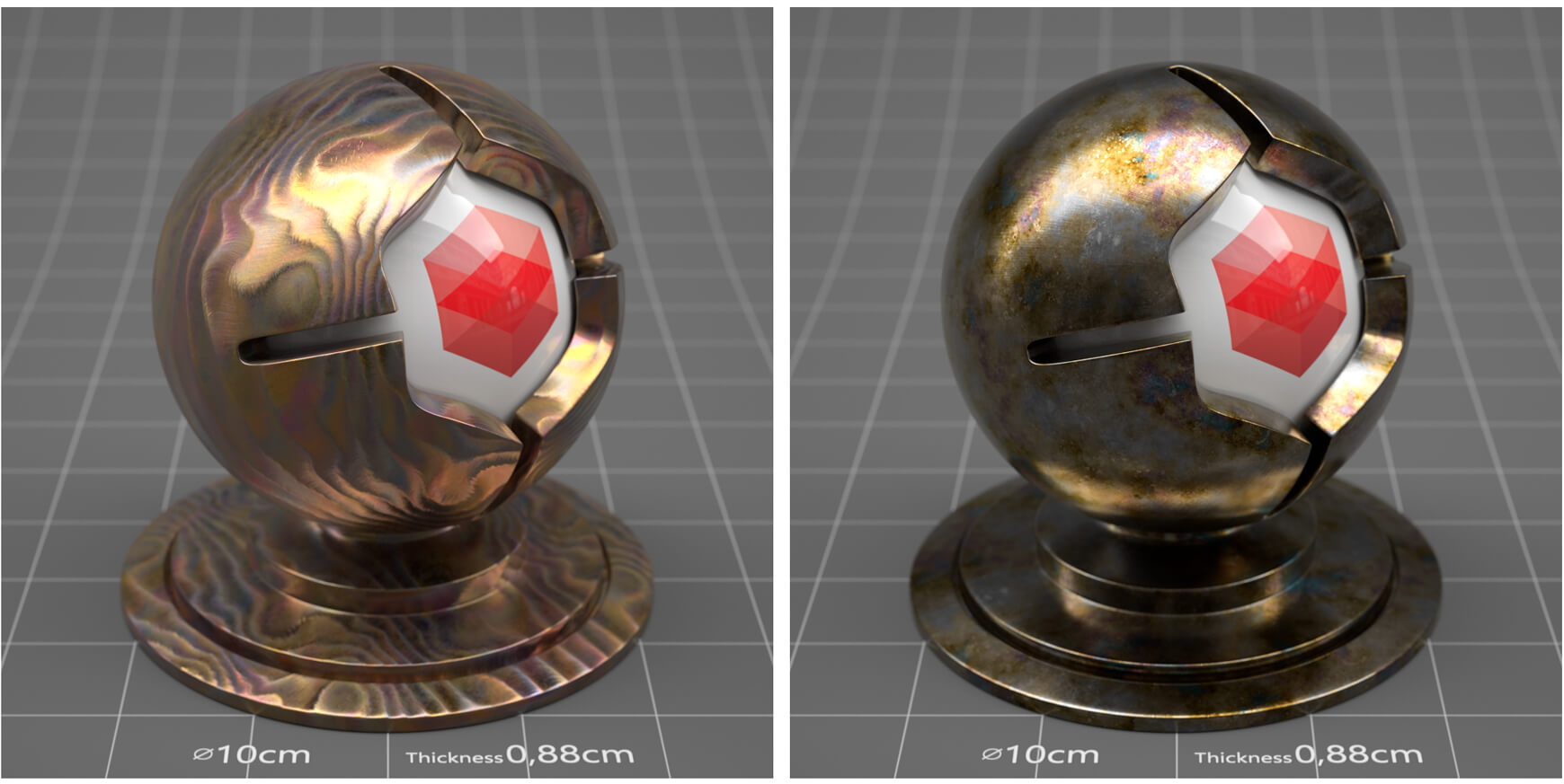 Imperfect Metals Collection for Redshift RS Maxon Cinema 4D