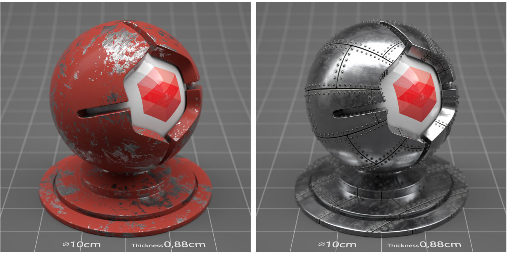 Imperfect Metals Collection for Redshift RS Maxon Cinema 4D