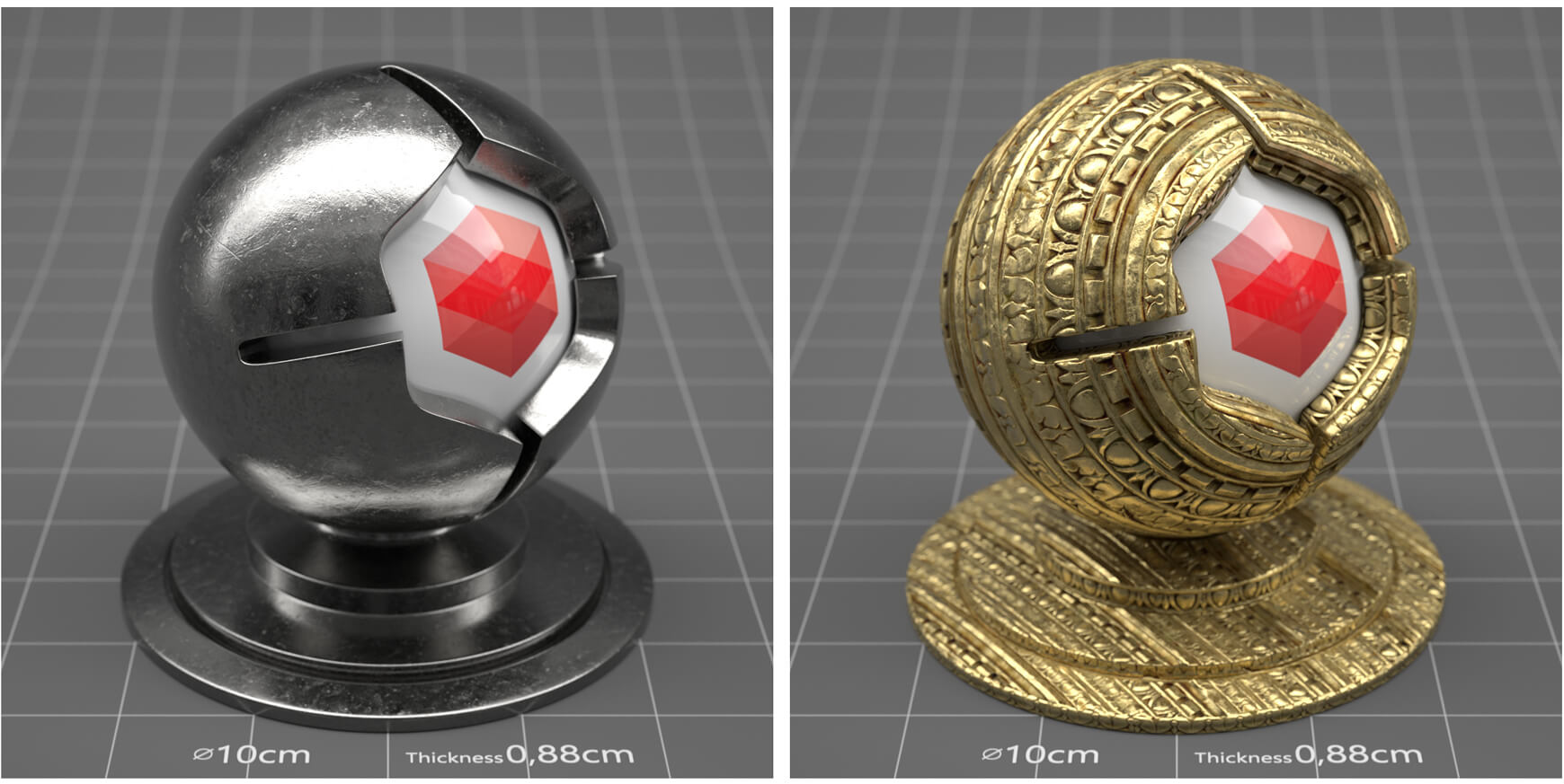 Imperfect Metals Collection for Redshift RS Maxon Cinema 4D