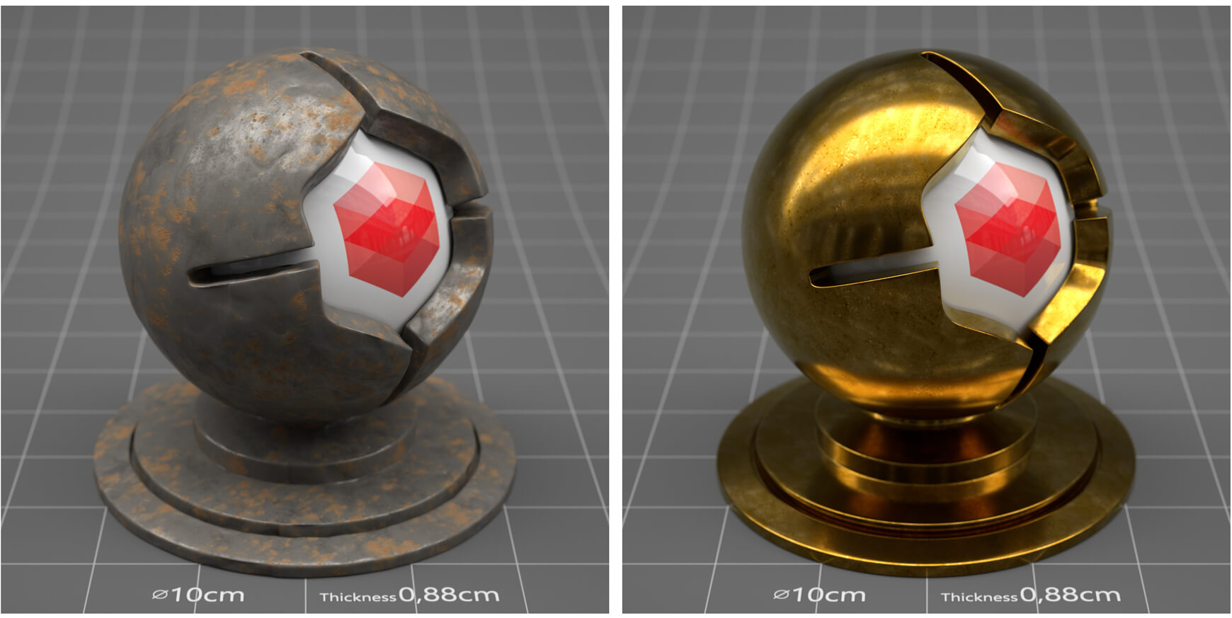 Imperfect Metals Collection for Redshift RS Maxon Cinema 4D