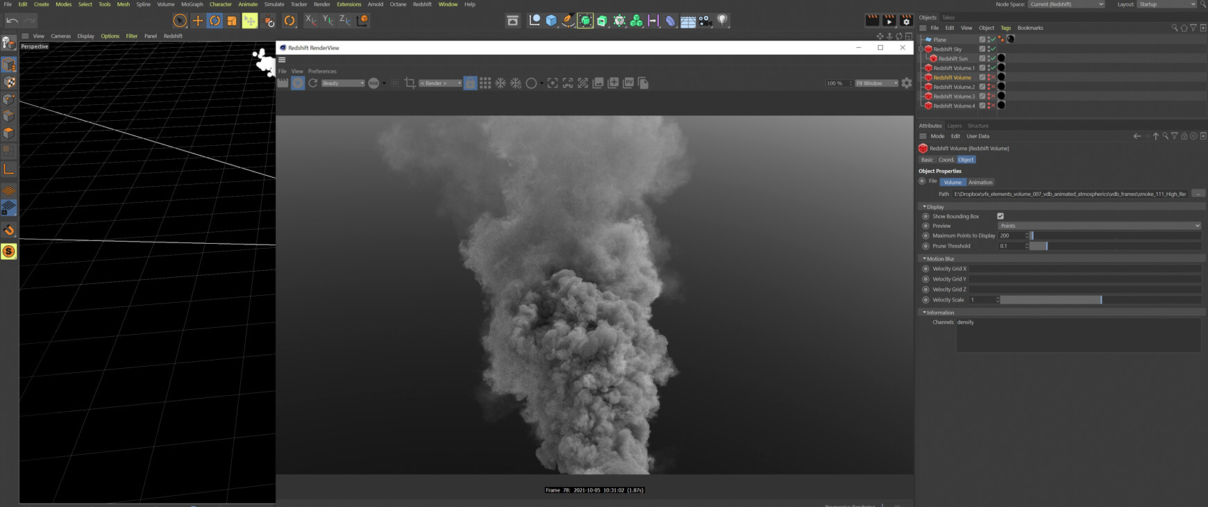 VDB Smoke Pack 3 Volumetrics Atmosphere Fog