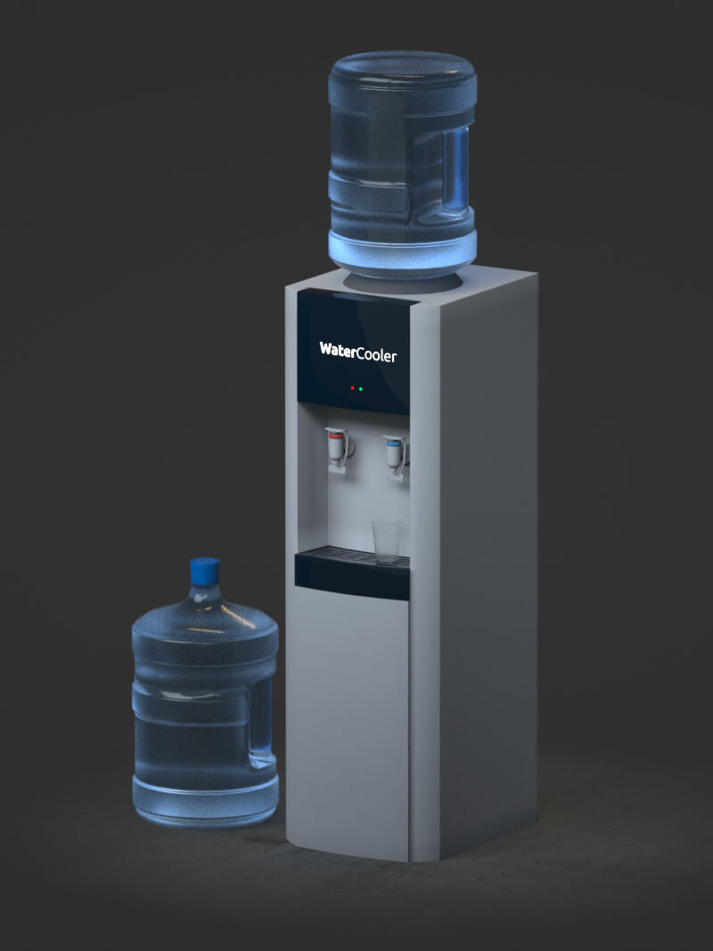 Free Cinema 4D 3D Model C4D Water Cooler