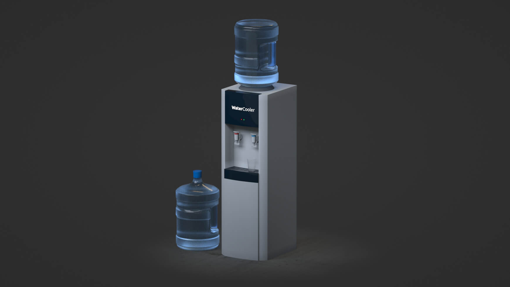 Free Cinema 4D 3D Model C4D Water Cooler