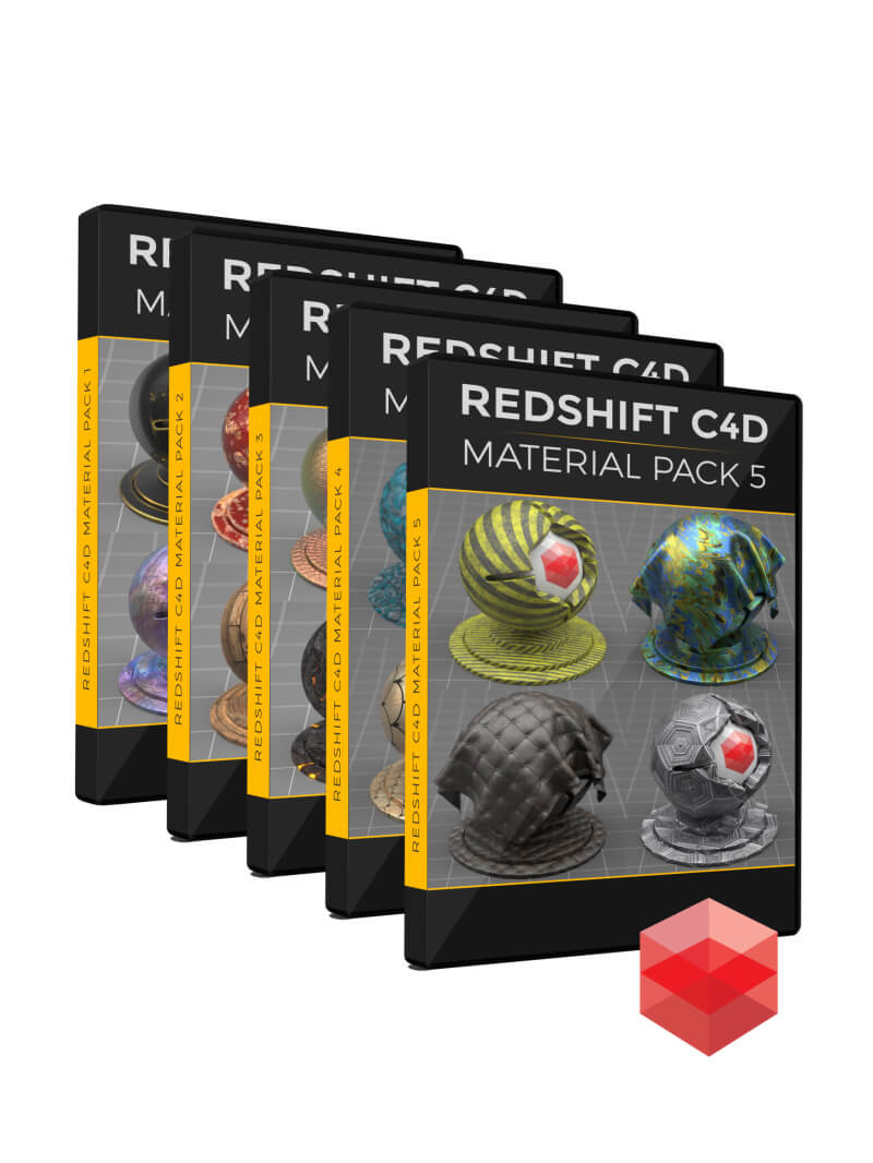 Cinema 4D Redshift RS Material Packs Textures