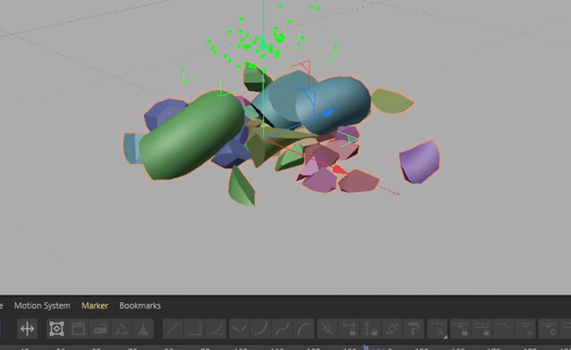 Cinema 4D Tutorial Dynamics Simulation Remap