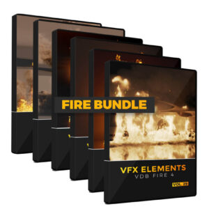 VDB Fire VFX 3D Asset Animated Bundle