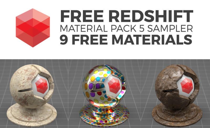 Cinema 4D Redshift RS Material Packs Textures