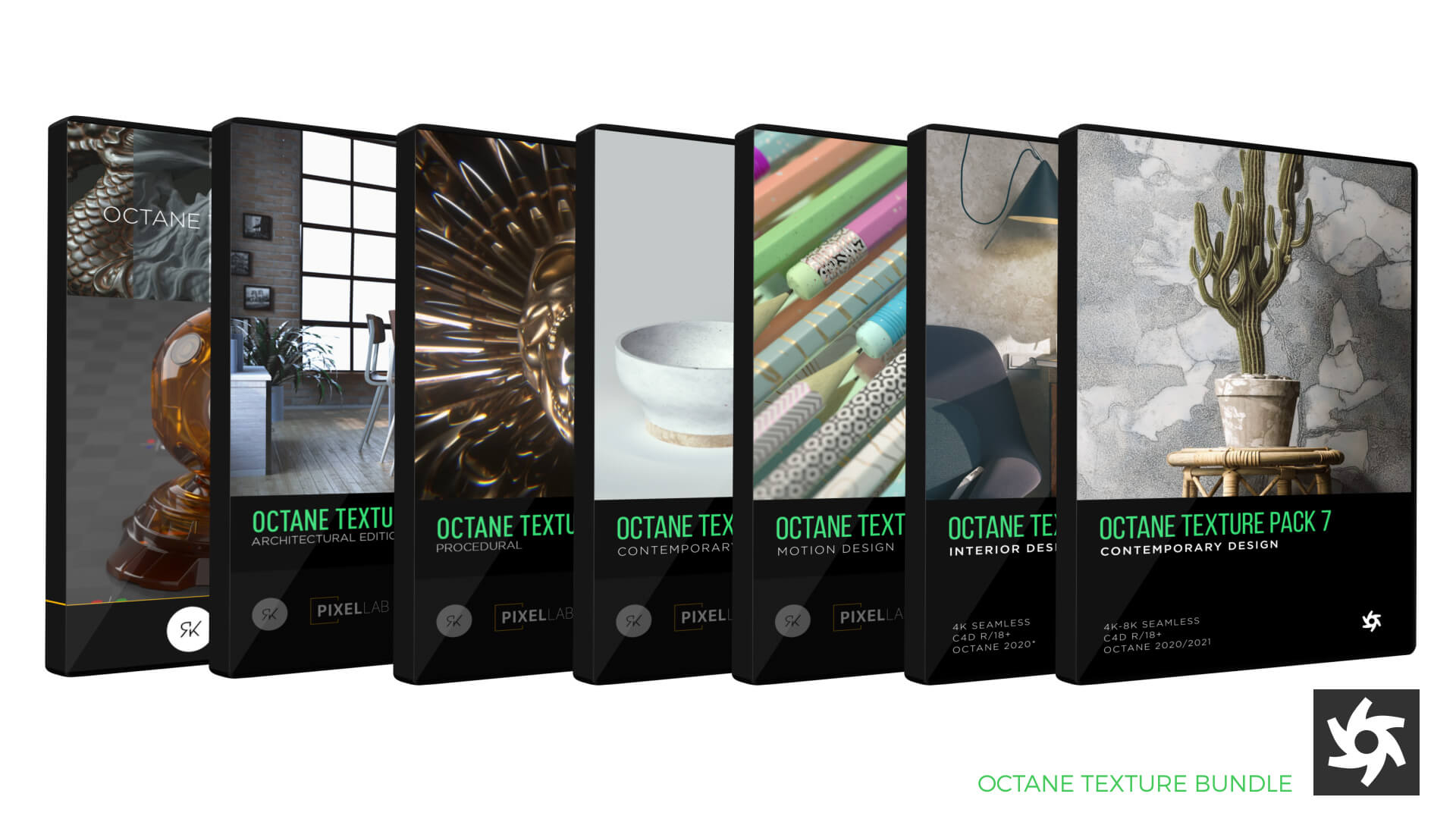Octane Texture Bundle Otoy C4D Materials