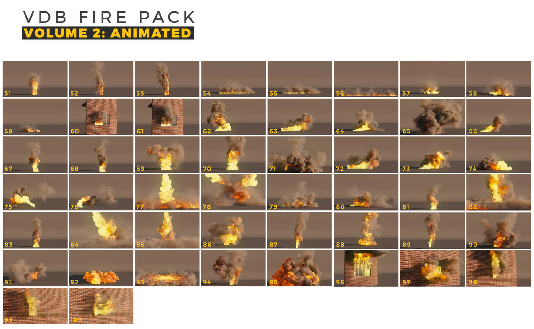 VDB Fire Pack Volume 2