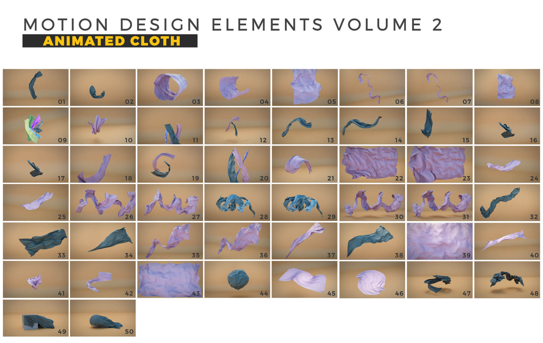 Motion Design Elements Animated Cloth