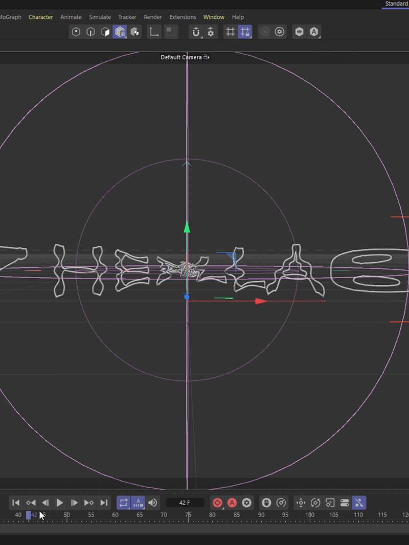 Cinema 4D Tutorial Rope Spline Dynamic Text Reveal R26