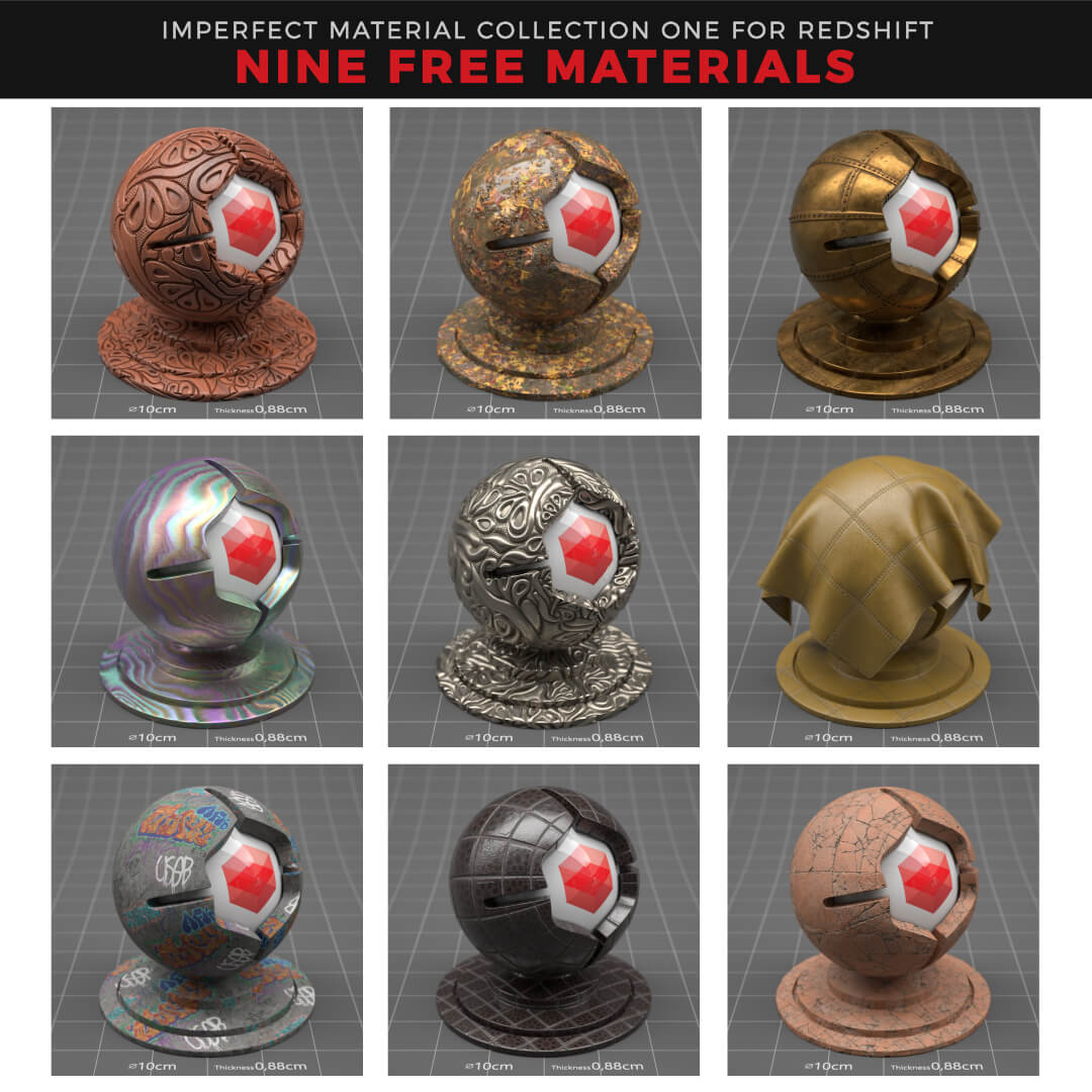 Cinema 4D Redshift Material Texture Pack RS Pixel Lab free