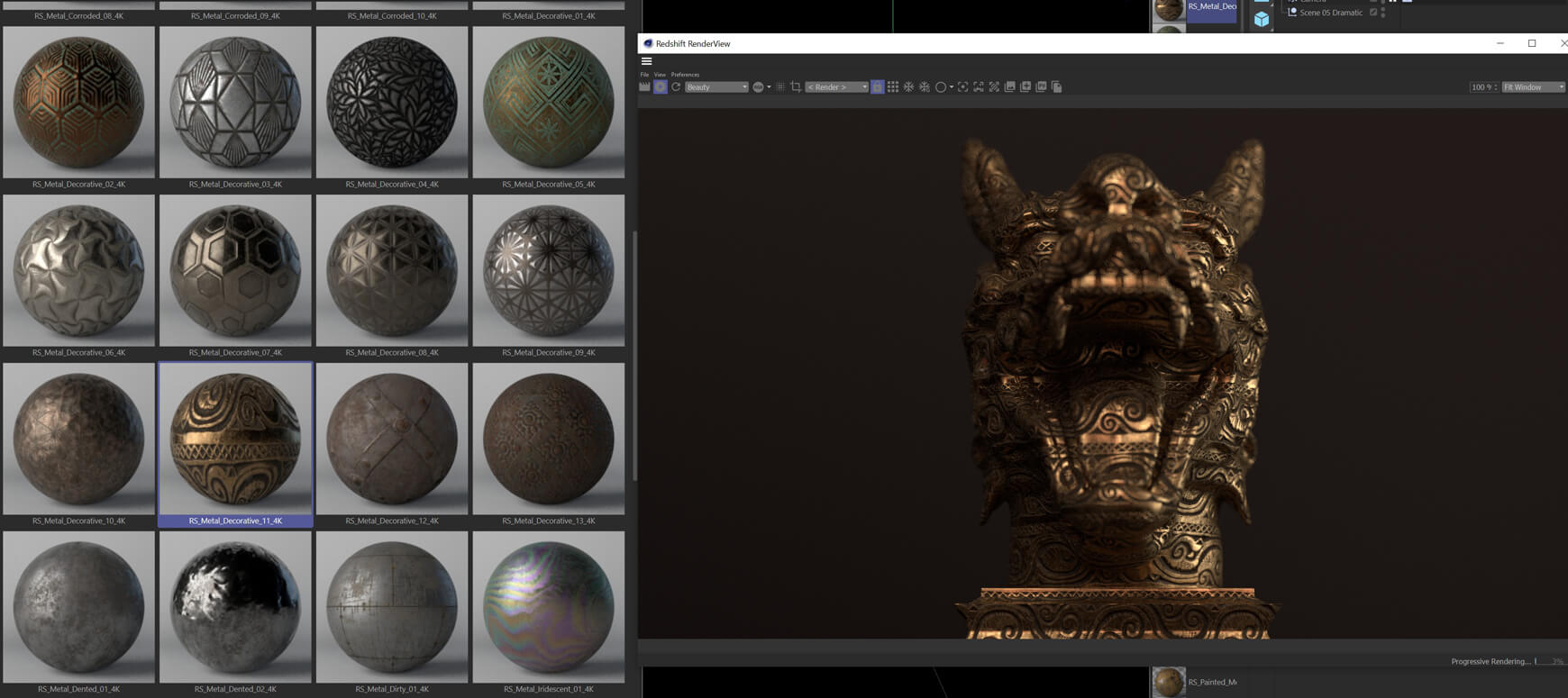 Cinema 4D Redshift Material Texture Pack RS Pixel Lab