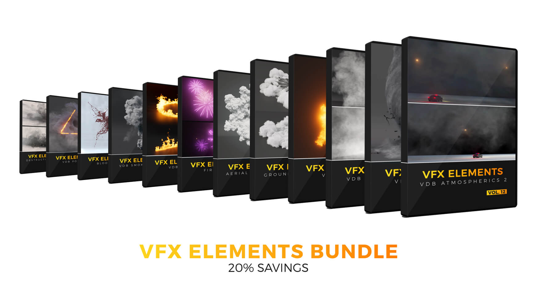 VFX Elements Volume 12 VDB Atmospherics 2 Elements Bundle