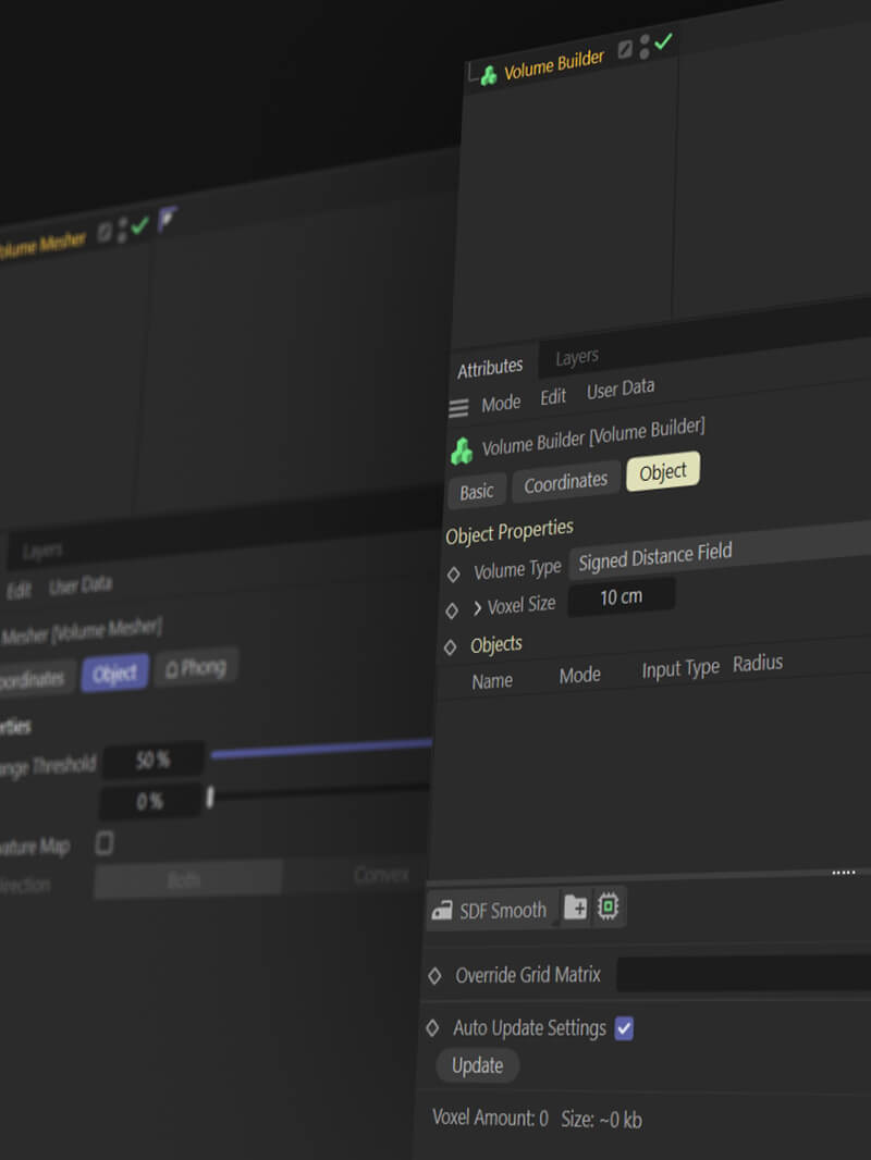 Cinema 4D Tutorial 3D Smoothing Deformer Volume Mesher