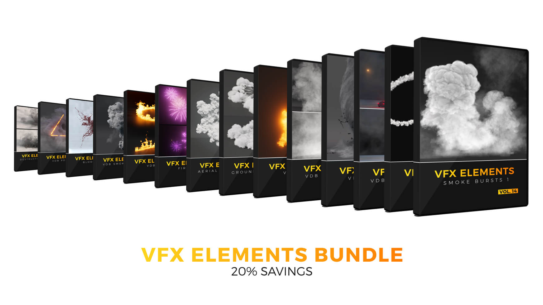 VFX Elements Volume 014 Smoke Bursts