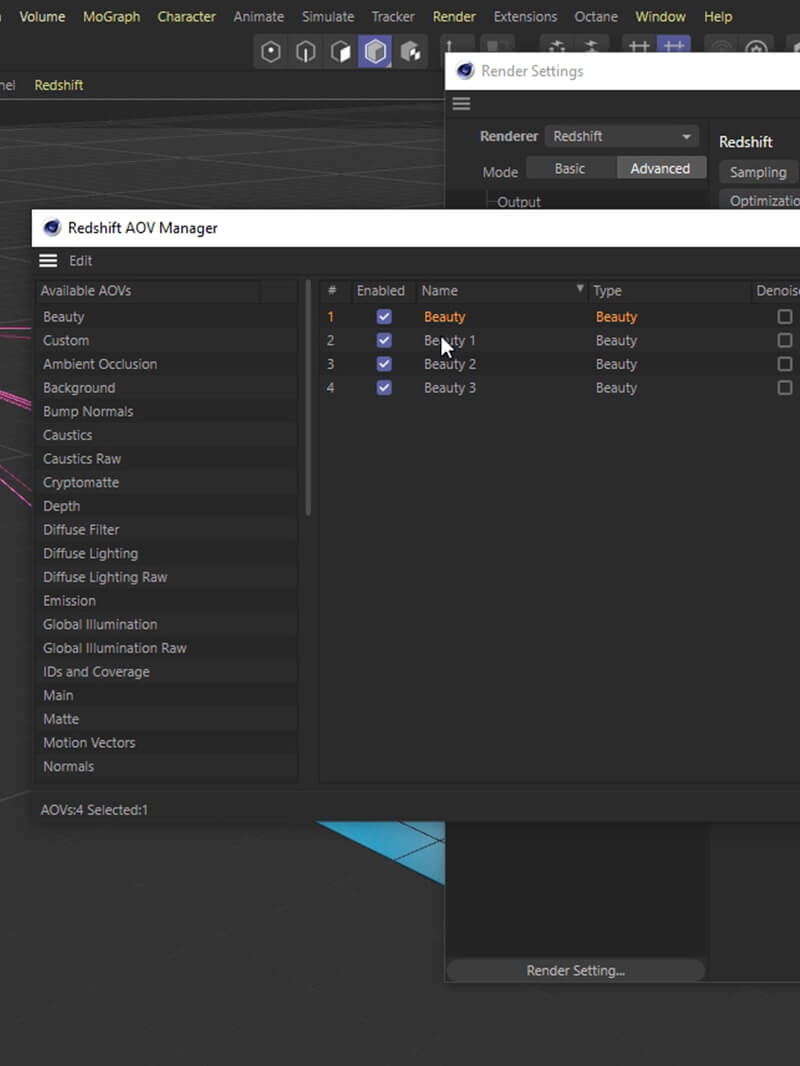 Cinema 4D Tutorial Redshift RS C4D Light Grouping