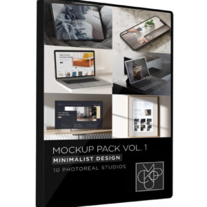 Mockup Pack Volume 1 Minimalist Design Studios Scenes DVD