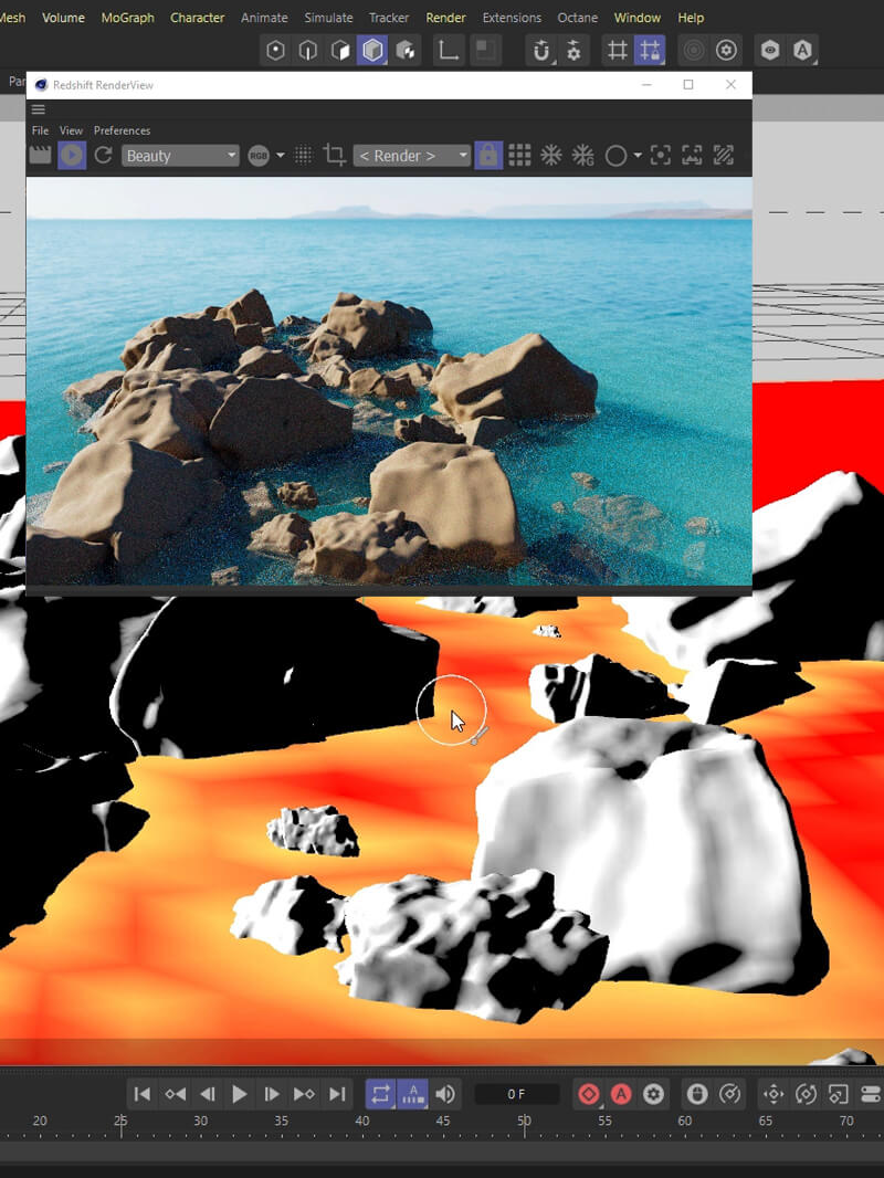 C4D Cinema 4D Tutorial 3D Tutorial Redshift Vertex Maps Simulations