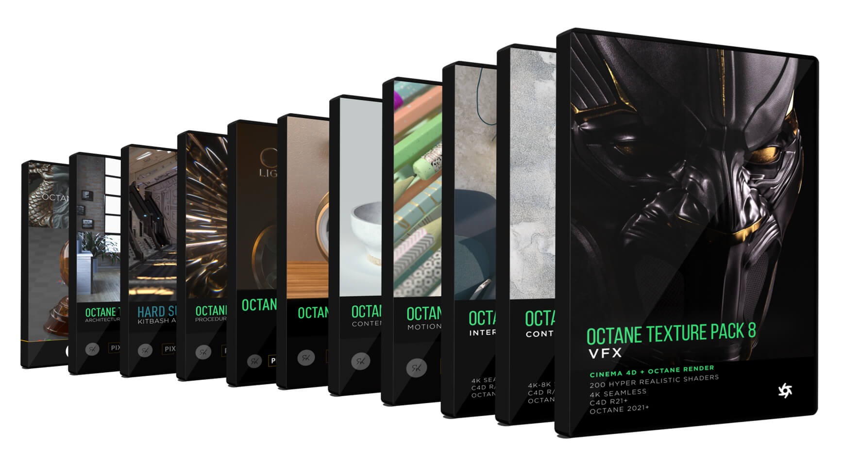 Cinema 4D Otoy Octane Shader Texture Material Pack VFX Visual Effects
