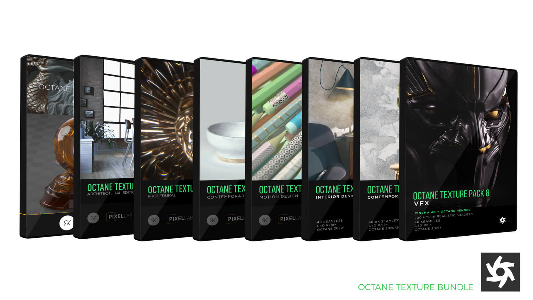 Cinema 4D Otoy Octane Shader Texture Material Pack VFX Visual Effects