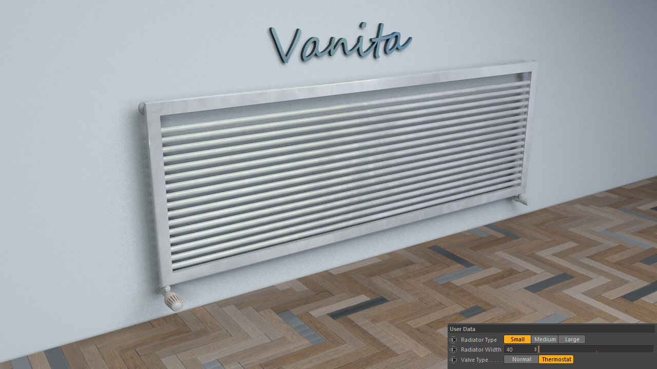 Cinema 4D 3D Model Free C4D Radiator Heater
