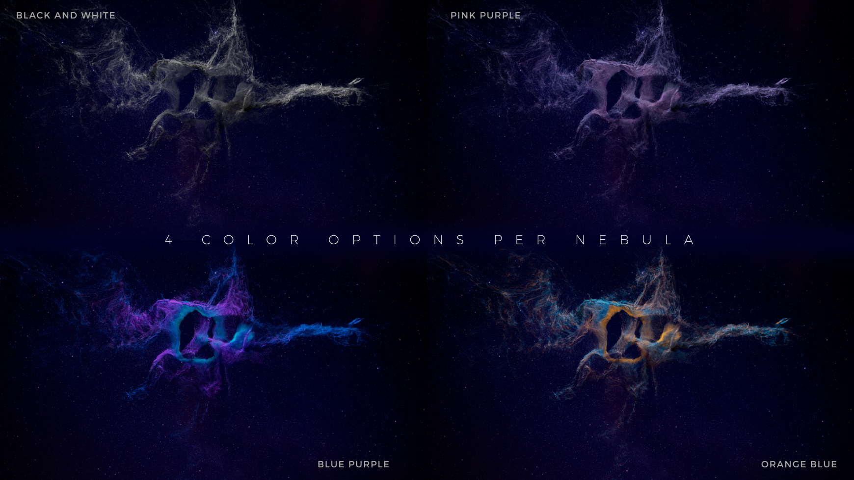 Motion Design VFX Elements Stars 3D Nebula Starscape