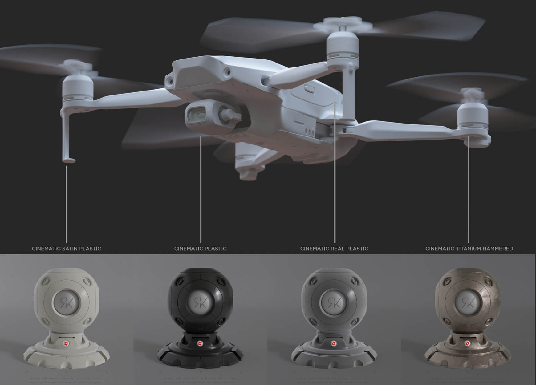Octane Texture Pack Otoy Material Shader VFX Cinema 4D C4D Mech