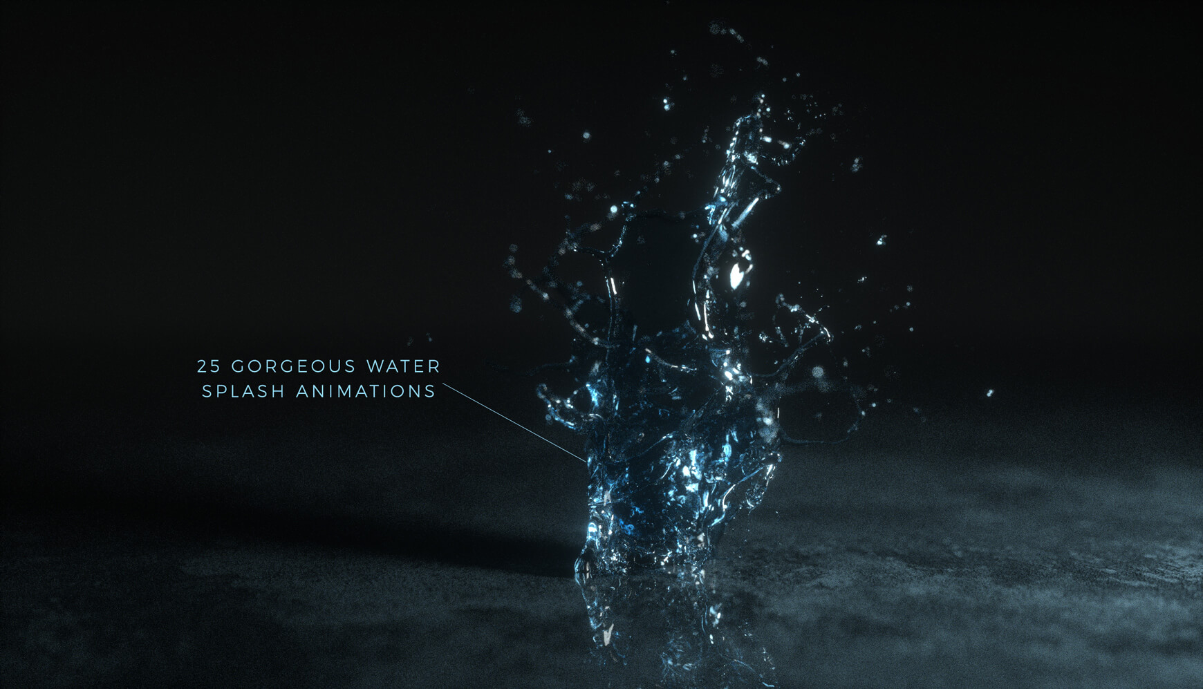 Fluid Effects Water Splashes FX Stock