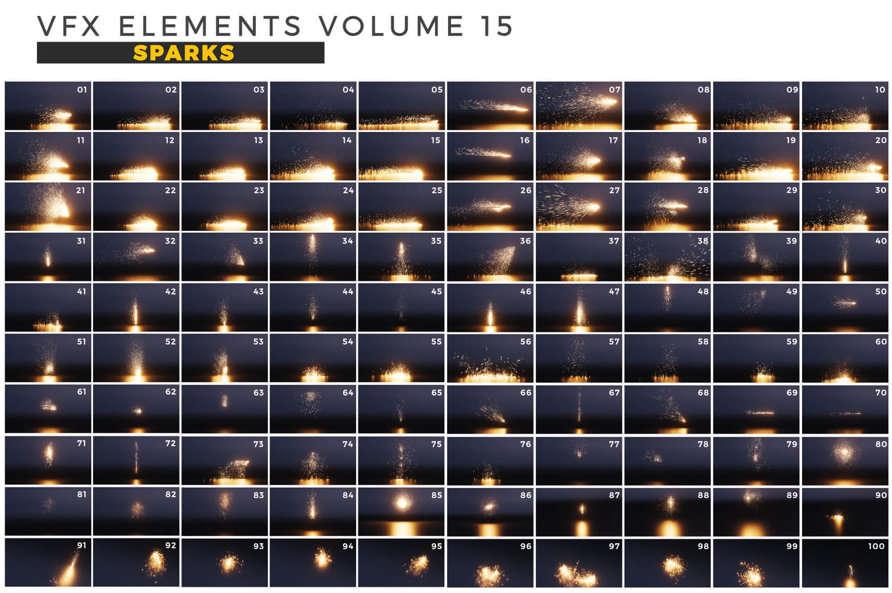 VFX Elements 15 Sparks