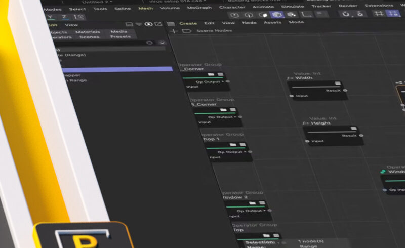 Cinema 4D Tutorial Scene Nodes Capsules Maxon Tut
