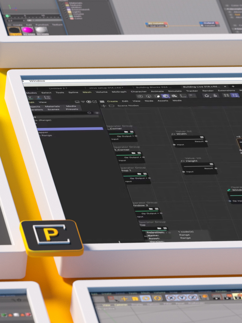 Cinema 4D Tutorial Scene Nodes Capsules Maxon Tut