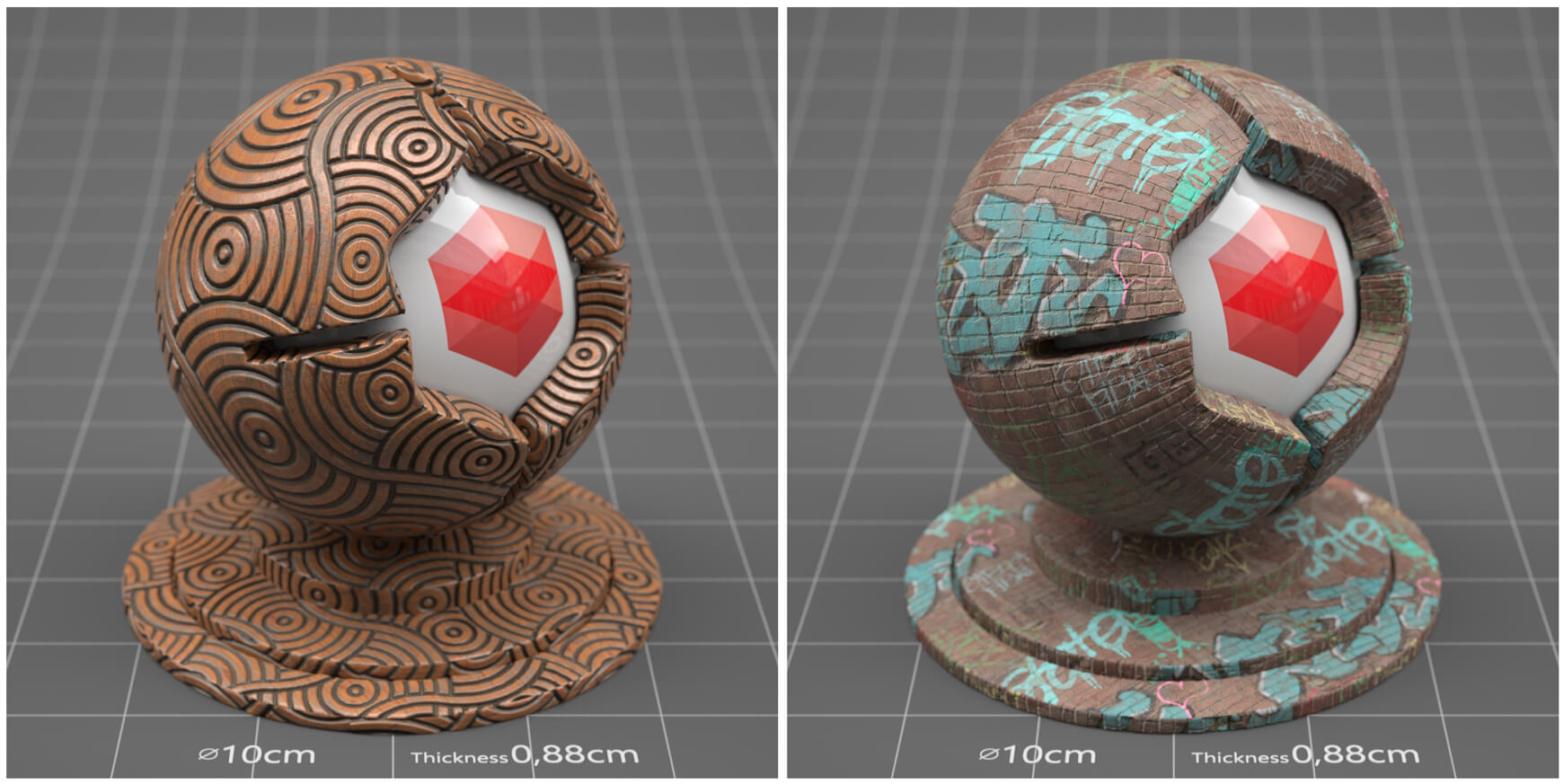 Free Cinema 4D Redshift Imperfect RS Texture Material Pack