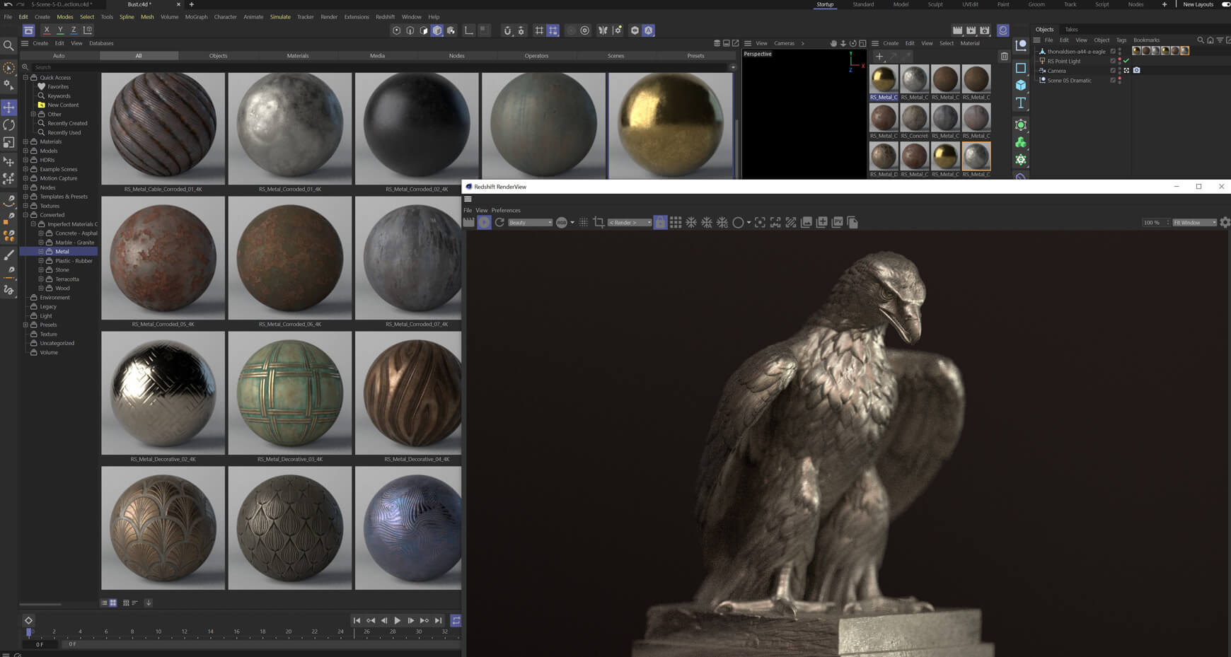 Redshift Texture Material Pack Cinema 4D C4D