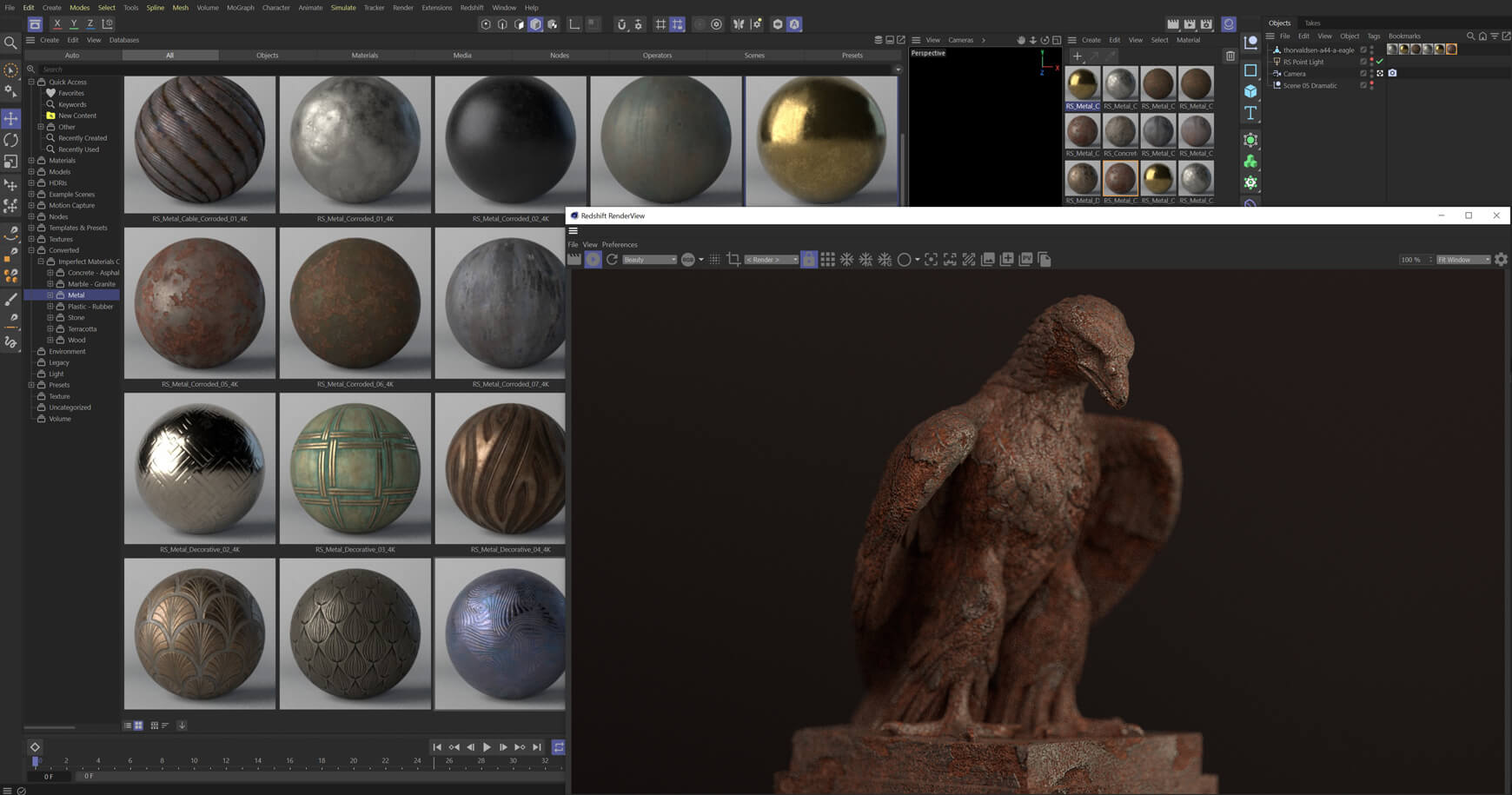 Redshift Texture Material Pack Cinema 4D C4D