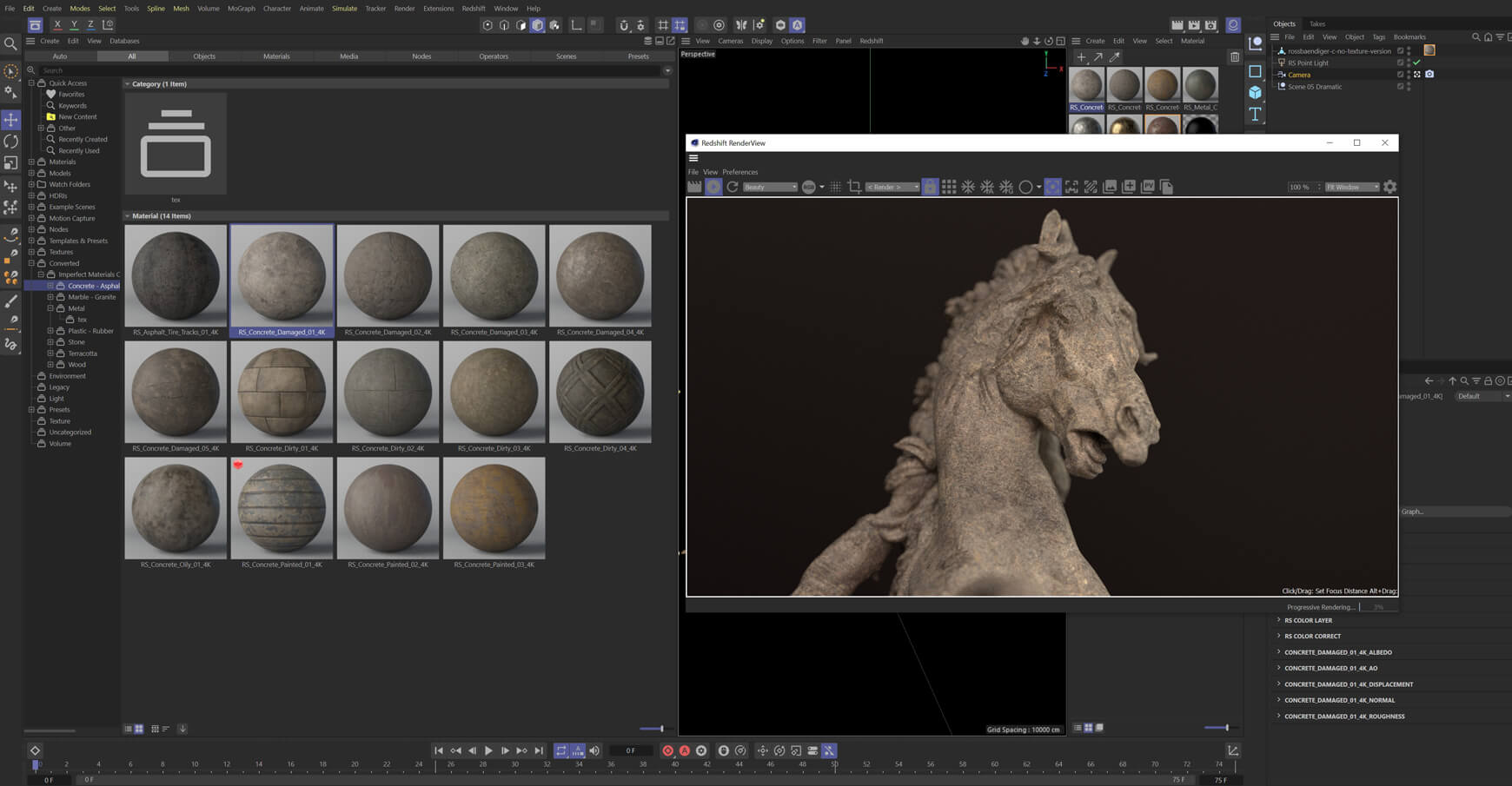 Redshift Texture Material Pack Cinema 4D C4D