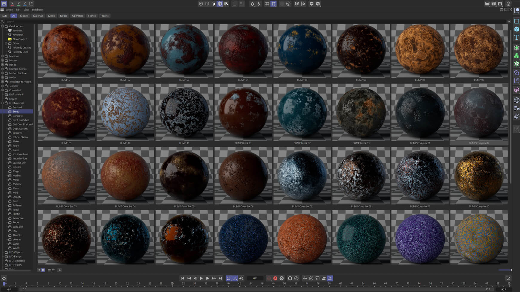 LFO Redshift RS Material Texture Pack Procedural Ultimate
