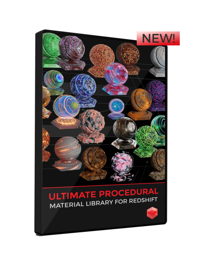 LFO Redshift RS Material Texture Pack Procedural Ultimate