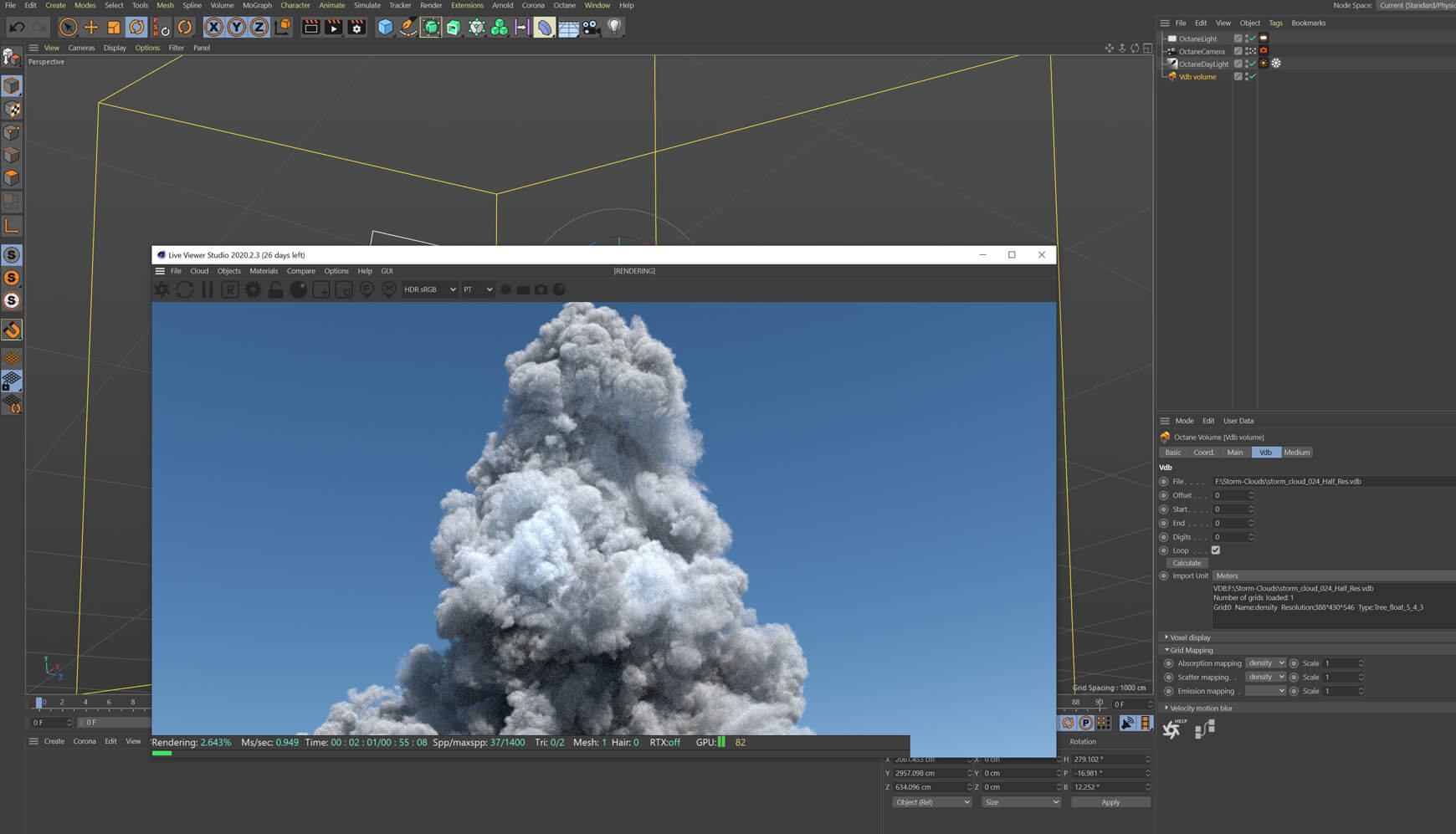 VDB Cloud Storm Volume