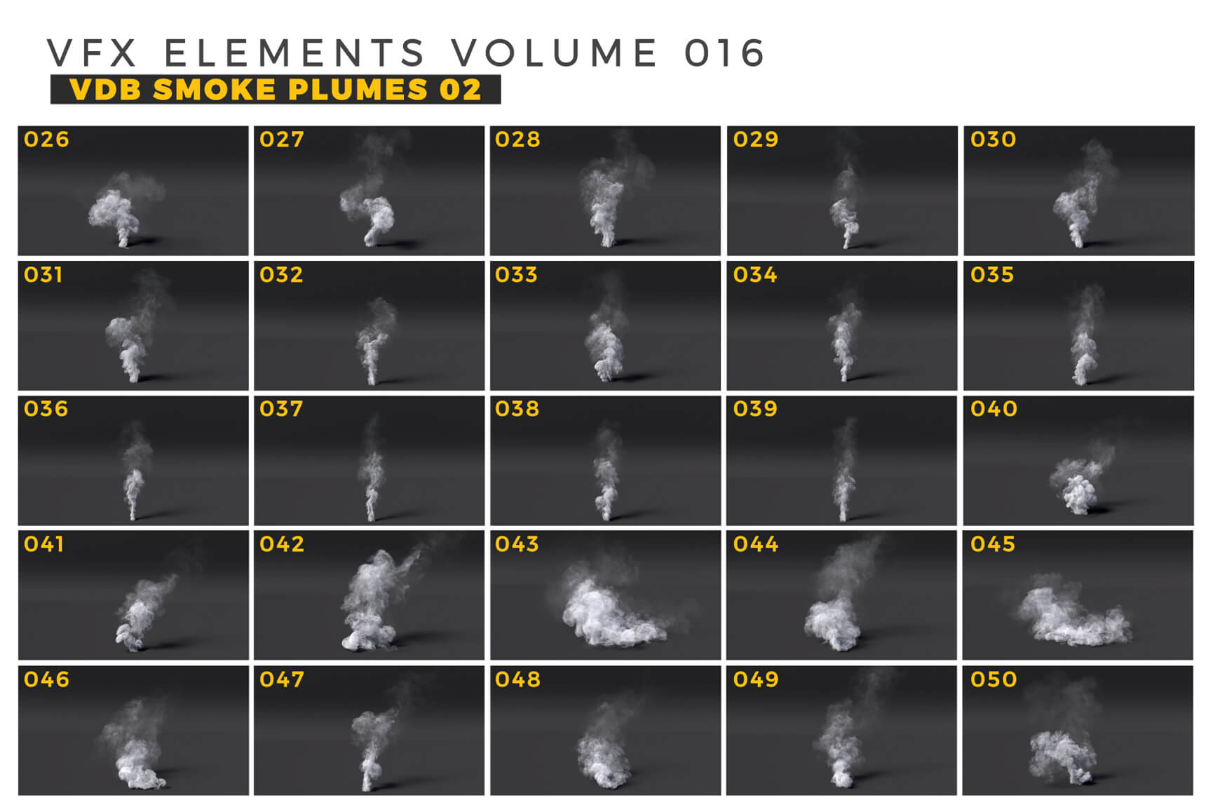 VFX Elements Smoke Plumes VDB 2