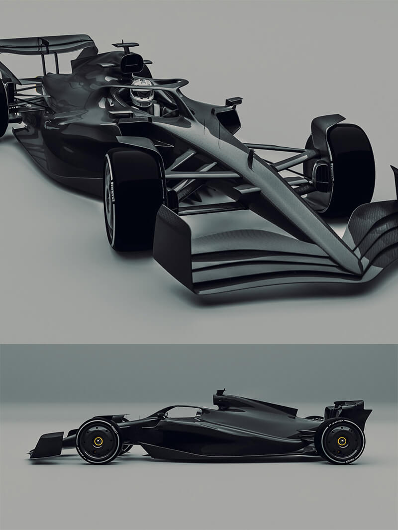 F1 2022 Monopost 3D model racecar free formula 1