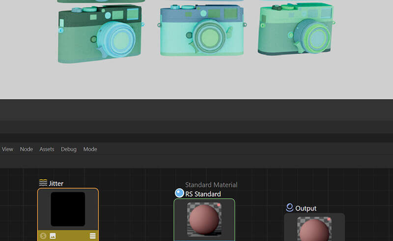 Cinema 4D C4D Redshift RS Tutorial New Jitter Node Texturing Material