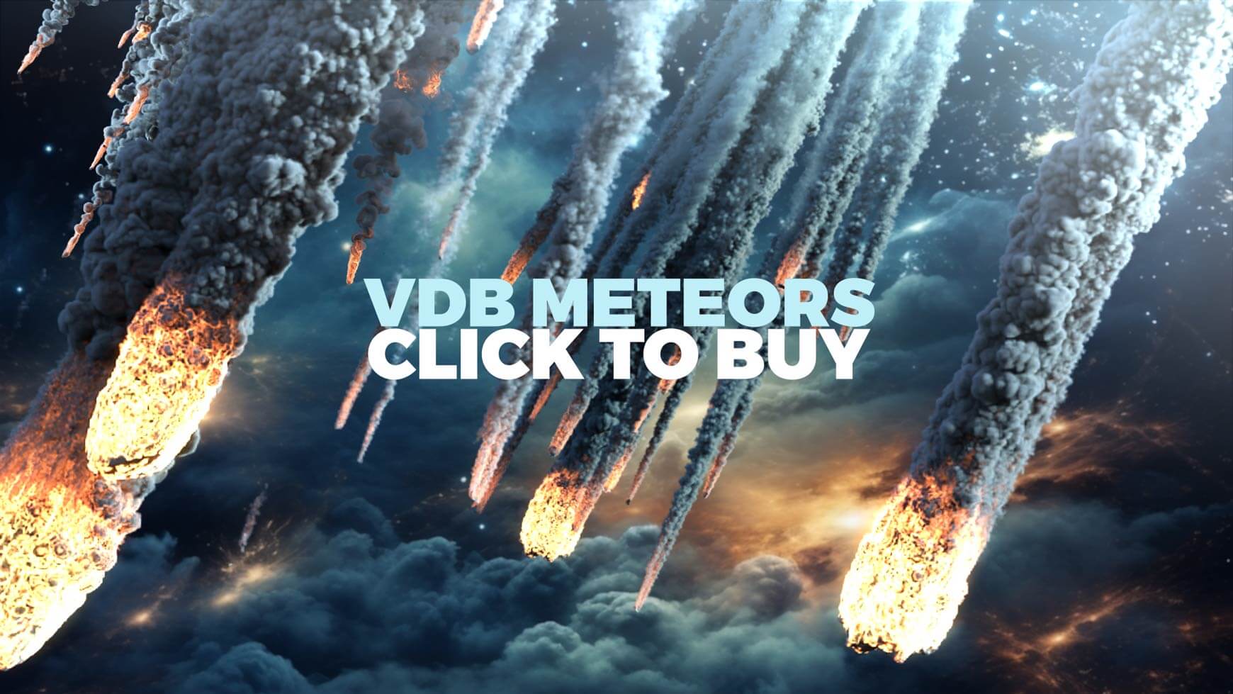 VFX Elements VDB Meteor Showers