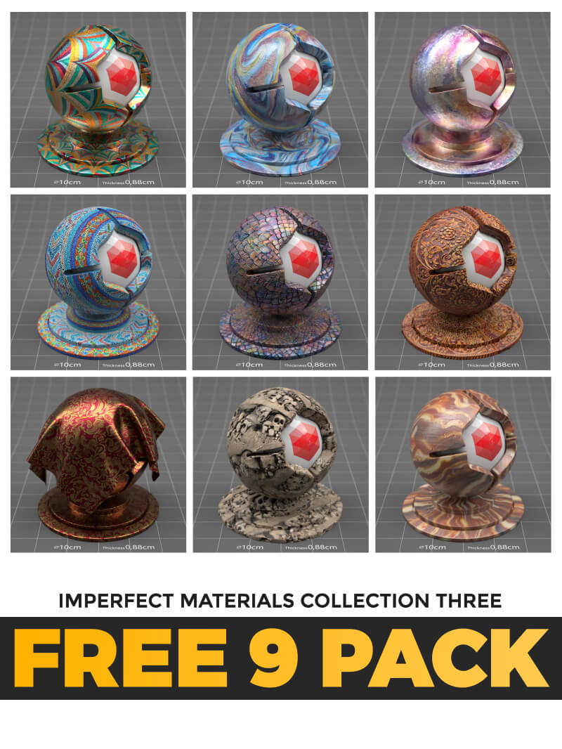 Redshift Cinema 4D C4D Maxon RS Material Texture Pack