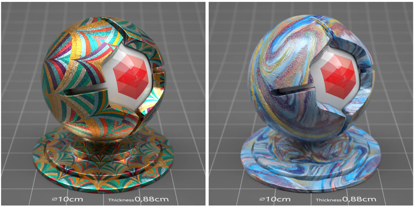 Redshift Cinema 4D C4D Maxon RS Material Texture Pack