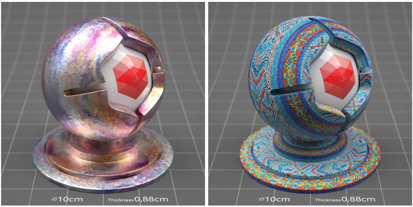 Redshift Cinema 4D C4D Maxon RS Material Texture Pack