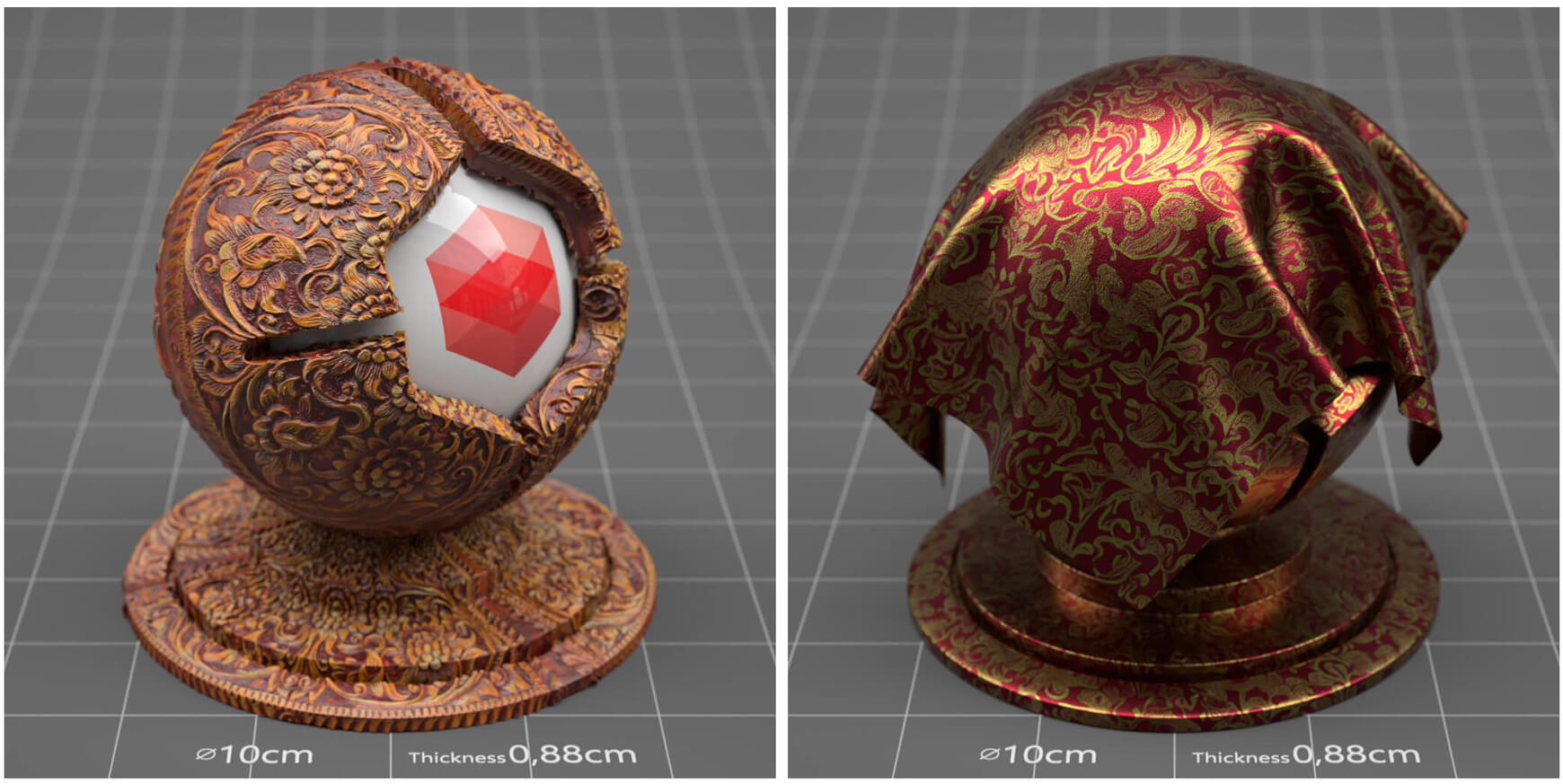 Redshift Cinema 4D C4D Maxon RS Material Texture Pack