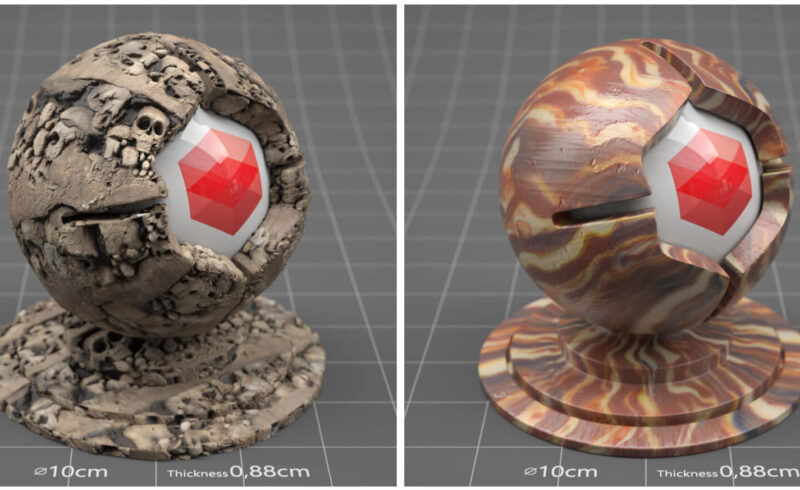 Redshift Cinema 4D C4D Maxon RS Material Texture Pack