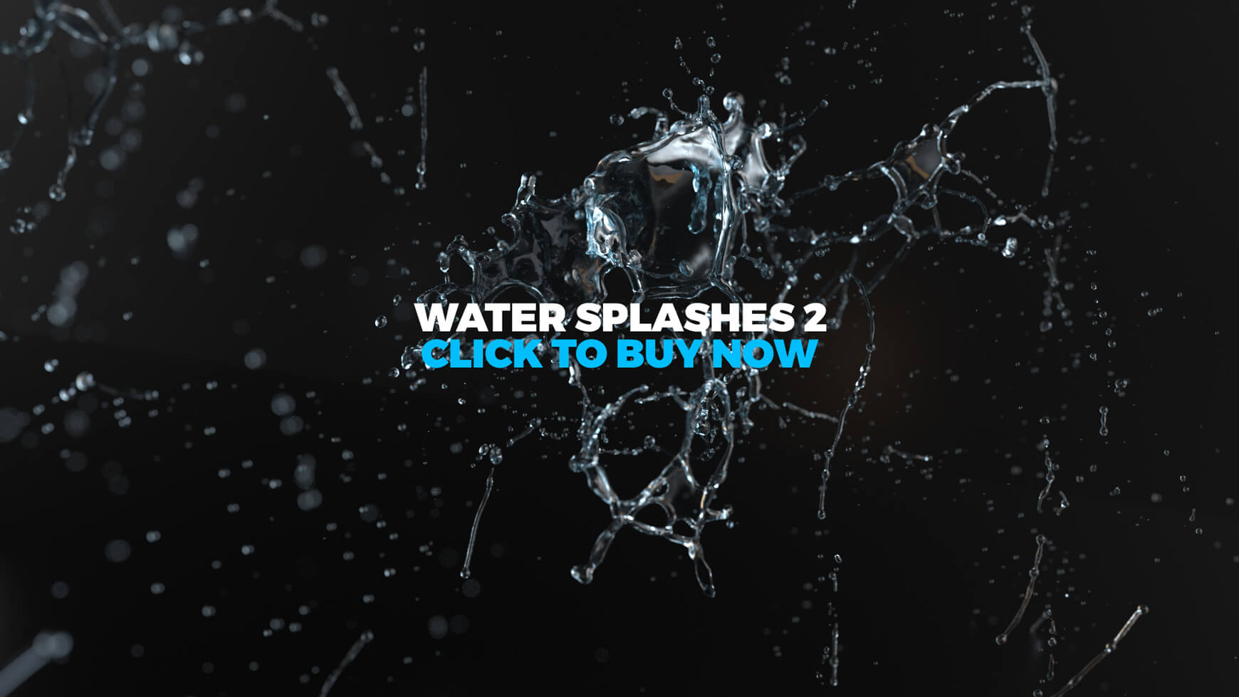 3D Water Splash Animation Fluid Effect